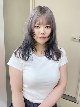 パークレーン アイス イヴェン(park lane ICI yeven) 顔まわりレイヤーカット×ハイトーンカラー