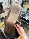 艶髪ミルクティーベージュカラー