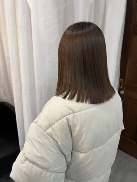 スイート ヘアデザイン(Suite HAIR DESIGN) 髪質改善ストレート×ぷつっとミディアム【Ryoka 髪質改善】