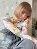 〈ハイトーン〉カット+ケアブリーチダブルカラー+髪質改善トリートメント　