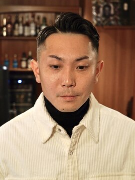 ダウバーバーショップ 表参道(DAU BARBER SHOP) 73パートカット 直毛お助けパーマ メンズショート 濡れパン