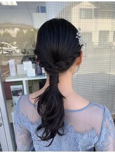 ヘアールーム ミルゥ(hair room MILOU) １つ結びアレンジ