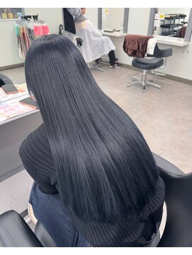 ガルボヘアー 桟橋店(garbo hair) 髪質改善 くせ毛 ストレート 縮毛矯正 艶髪 ロング 湿気対策