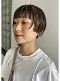 前あがりボブ