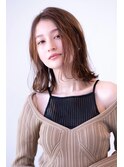 大人かわいい/ミディアムヘア/ベージュカラー/20代30代