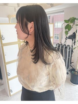 ビビディ バビディ ブー 河原町三条店(Bibbidi.bobbidi.boo) 顔まわりレイヤーカット透明感イルミナグレージュ