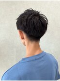 ツーブロックショート
