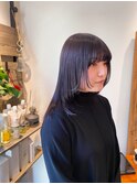 大人可愛い/小顔ヘア/顔まわりレイヤーミディアム