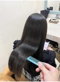 透け感グレージュカラー