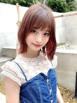 ロンド ルージュ 銀座店(Lond rouge) 銀座/ショートボブ/髪質改善/顔周りレイヤー/韓国/ブリーチなし