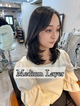 マリアバイアフロート(Maria by AFLOAT) 【ミディアムレイヤー/レイヤーカット/ハッシュカット】