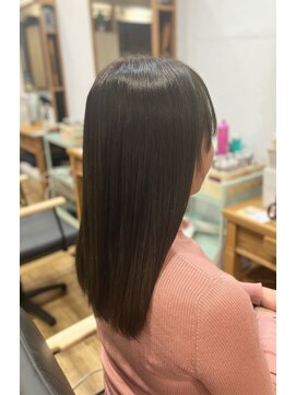 ★ベージュブラウン系美髪縮毛矯正★【蒲田、池上、糀谷】