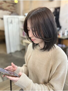 ミディアムストレート