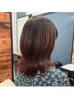 ルアン 上通り(ruen)&nbsp;レイヤーカット　ナチュラルブラウン　似合わせカット　熊本