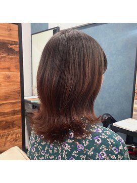 ルアン 上通り(ruen) レイヤーカット　ナチュラルブラウン　似合わせカット　熊本