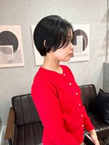 バートランド 白楽(Bertland)&nbsp;島田/ハンサムショート 前髪なし 髪質改善  アッシュブラック