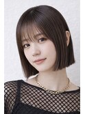 切りっぱなし ボブ ストレート ぱっつんボブ タッセルボブ