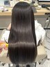 【ボリュームを抑えてまとまる★】カット+ナチュラルストレートパーマ