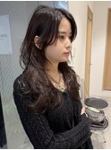 【セミロング】ネオハッシュレイヤーカット