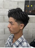 ラフアップバングフェード