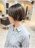 ショート/レイヤー/ショートボブ/顔周り/ミニボブ/目黒