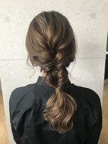 ふんわり編みおろしスタイル
