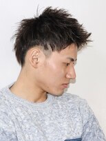 ワンワンオー バーバーショップ 博多店(@110 BARBER SHOP) サイドパートショートネープレスツーブロック