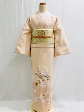 セットサロン フルール(Fleur) 正絹訪問着No6/【薄ピンク】