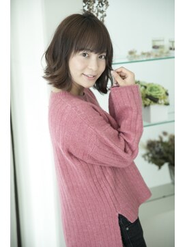 ルルディ バイ アフロディーテ銀座(luludi by APHRODITE) 黒髪/グレーベージュ/レイヤーロング/前髪パーマ/銀座