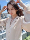 ワンホンミディアム_グレージュ_大人かわいい