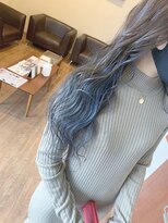 if&nbsp;アッシュベージュ×ブルー×インナーカラー