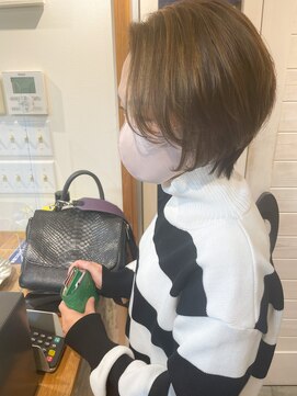 オーシャン(Ocean) ［OCEAN　Hair&Life]くびれショートボブ/白髪ぼかしハイライト