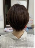 くびれショート/ラウンドマッシュ/バイオレットグレージュ