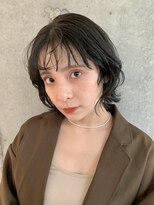 フォルテ 横浜店(FORTE)&nbsp;ロングヘア、グレージュカラー、ココアベージュ、黒髪縮毛