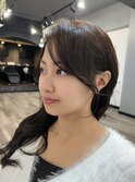 大人上品な顔まわり/韓国ヘア/セミロング