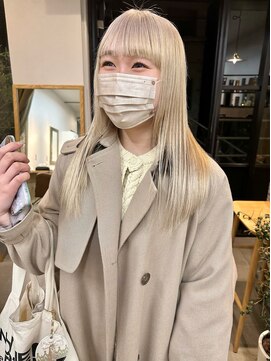 サンド 表参道(sand) ホワイトベージュブリーチハイトーンミルクティー