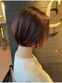 【Luccica】ショートボブ × カシスブラウン