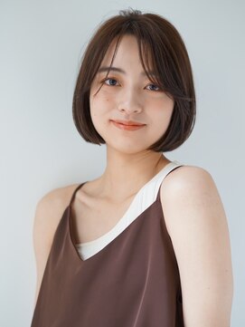 パール(PearL) 【PearL】ナチュラルストレートボブ/20代30代40代 ヘアスタイル