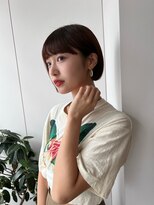 サンド 鹿児島中央(sand)&nbsp;黒髪/グレーベージュ/レイヤーロング/前髪パーマ[鹿児島駅]