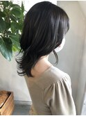 レイヤーロングフルバング髪質改善フルバングイメチェン仙台