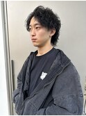 20代30代メンズツイストパーマ束感トラッドオシャレ感ショート