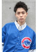 爽やかアップバング.束感スタイル mizuno