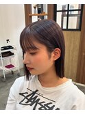 タッセルボブ×ラベンダーグレー