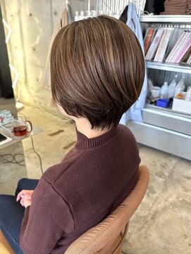 ユイマァル 岡山店(YUIMARL) ショートボブ×ハイライト