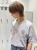 ジーナ 天神(Zina)&nbsp;ブラウンウルフカット 【メンズサロンZina 天神】