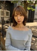 ミディアムレイヤースタイル