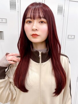 セイドット オモテサンドウ(Say. omotesando) Say.ロングレイヤー地毛風ストレートチェリーブラウン表参道青山