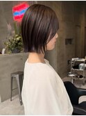 【水光肌カラー/ショート】切りっぱなしも人気♪