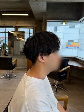 タメ(tame-) サーフカール/フェザーパーマ/ブルーブラック【都賀/メンズ】