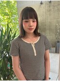 20代30代透明感◎ブリーチなしベージュ×オン眉切りっぱなし